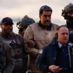 Venezuelan President Nicolás Maduro and his wife, Cilia Flores, escorted by DEA agents upon their arrival in New York. Photo: XNY/Star Max via Getty Images.