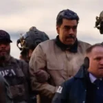 Venezuelan President Nicolás Maduro and his wife, Cilia Flores, escorted by DEA agents upon their arrival in New York. Photo: XNY/Star Max via Getty Images.