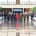 Venezuelan Acting President Delcy Rodríguez arriving at the Military University of Venezuela to be declared FANB's Commander in Chief, in Caracas, Wednesday, January 28, 2026. Photo: Venezuelan Presidential Press.