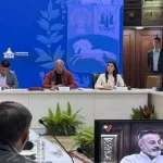 The president of Venezuela’s National Assembly, Jorge Rodríguez, announcing a new transparency website on Wednesday, Jan. 21, 2026. Photo: AVN.