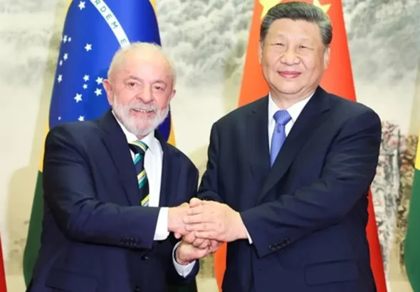 Presidents Lula da Silva (L) and Xi Jinping (R). Photo: X/ @ThiagoResiste