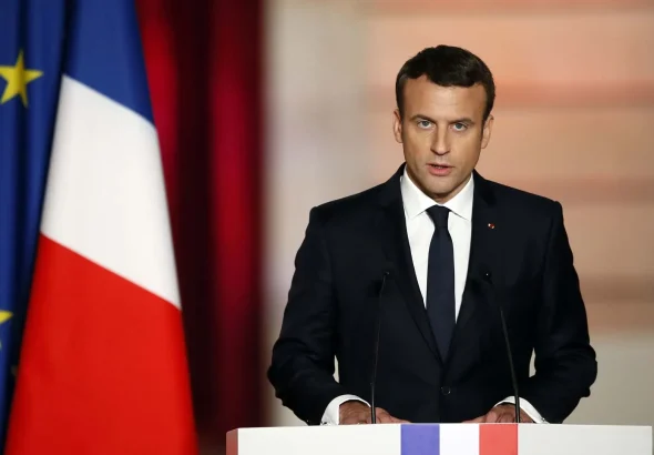 The president of France, Emmanuel Macron. File photo.