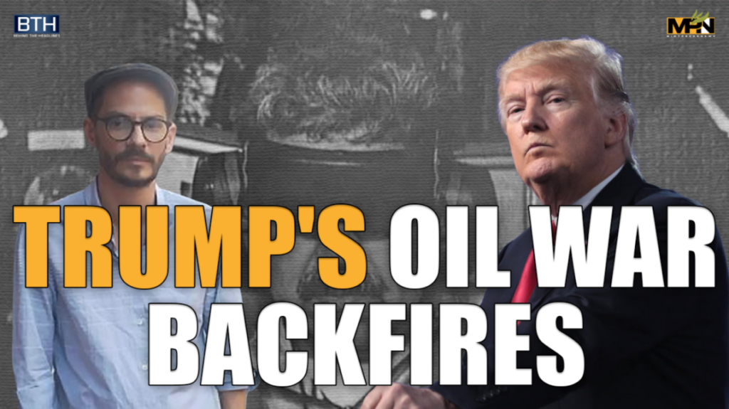 Compilation image showing Venezuelan Journalist Diego Sequera (Left) and US Regime Leader Donald Trump (Right). Photo: MintPress News.