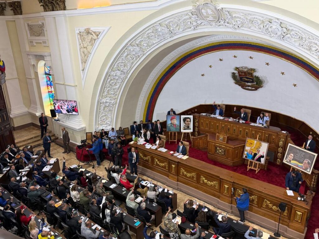 Venezuelan National Assembly debates the Hydrocarbons Law reform bill, January 22, 2026. Photo: X/@Asamblea_Ven.
