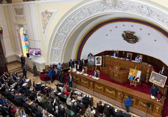 Venezuelan National Assembly debates the Hydrocarbons Law reform bill, January 22, 2026. Photo: X/@Asamblea_Ven.
