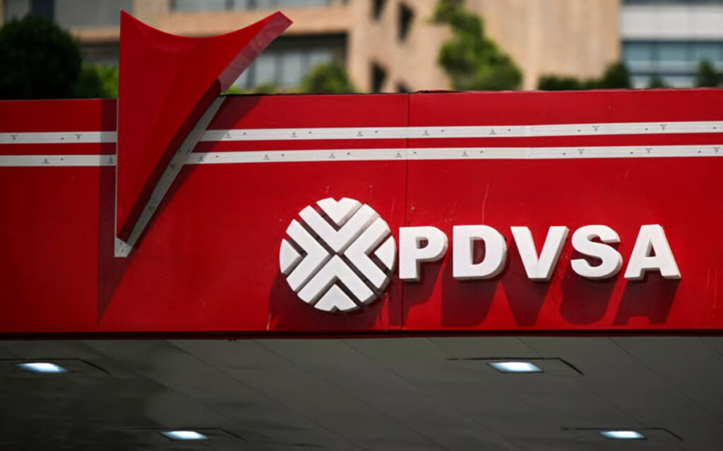 Logo of PDVSA, Venezuela's state-owned oil company. File photo.