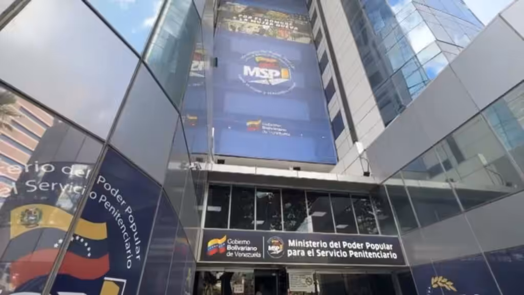 The Venezuelan Ministry for Penitentiary Service headquarters in Caracas. File photo.