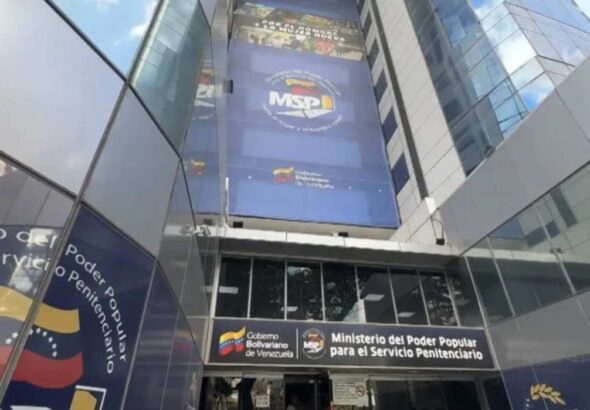 The Venezuelan Ministry for Penitentiary Service headquarters in Caracas. File photo.