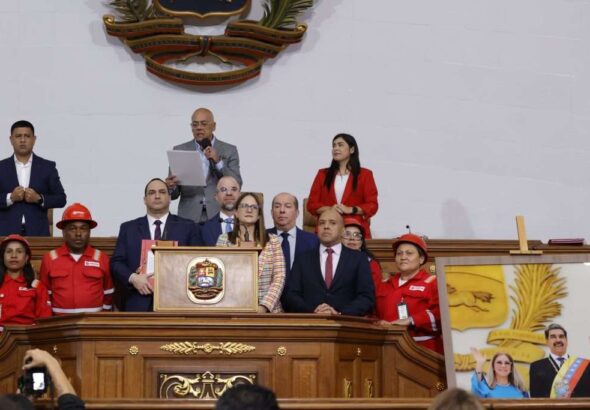 Venezuelan National Assembly approves the Partial Reform of the Organic Law of Hydrocarbons, January 29, 2026. Photo: Wilmer Errades.