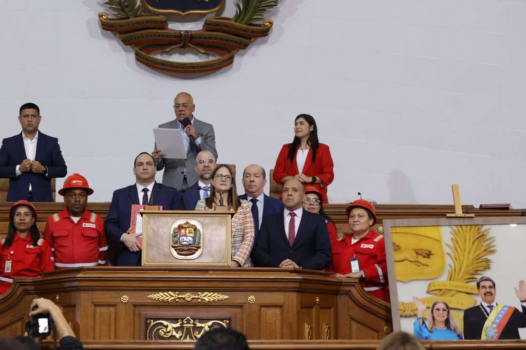 Venezuelan National Assembly approves the Partial Reform of the Organic Law of Hydrocarbons, January 29, 2026. Photo: Wilmer Errades.