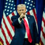 US President Donald Trump gestures to the crowd after delivering remarks at the House Republican Member Retreat, January 6, 2026, at the Donald J. Trump - John F. Kennedy Center for the Performing Arts in Washington, D.C. Photo: White House/Daniel Torok.