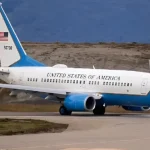 US Air Force Boeing C-40 Clipper. Photo: Agenda Malvinas.