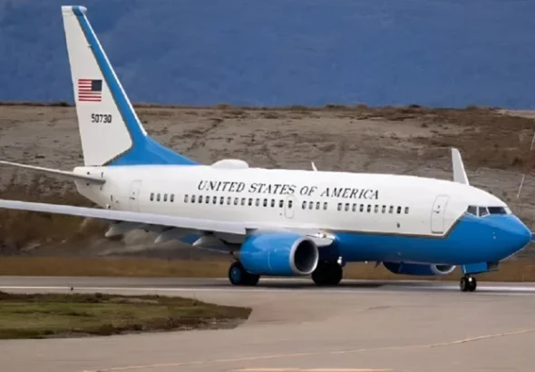 US Air Force Boeing C-40 Clipper. Photo: Agenda Malvinas.