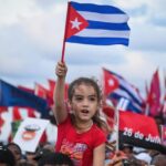 Cubans cry "We are not terrorists. Take us off the list!" in the great #MarchaDelPueblo in Dec 2024. Photo: Miguel Díaz-Canel/X.