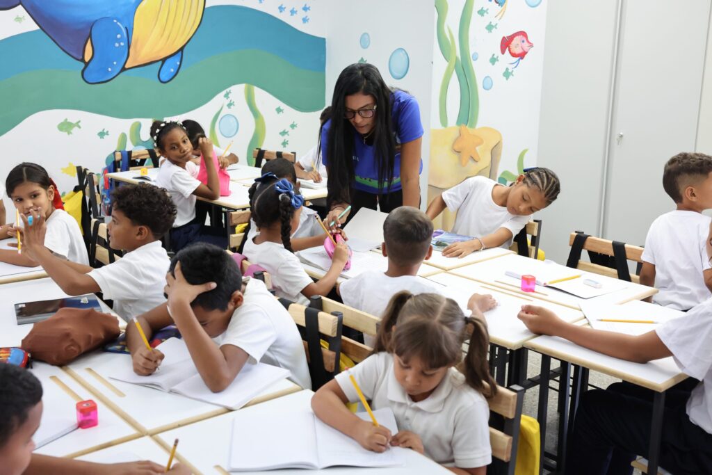 Children in Venezuela resuming school on January 12, 2026. Photo: Venezuelan Presidential Press.
