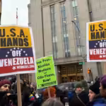 People protesting outside a courthouse, which Venezuelan President Nicolas Maduro is brought to, in New York, the United States, January 5, 2026. Photo: Xinhua.