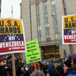 People protesting outside a courthouse, which Venezuelan President Nicolas Maduro is brought to, in New York, the United States, January 5, 2026. Photo: Xinhua.