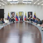 Acting President Delcy Rodríguez presiding over Cabinet Council No. 758 at Miraflores Palace. Photo: Venezuela's Presidential Press Office.