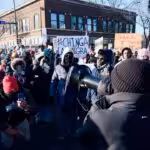 Thousands gather at the site of Alex Pretti's killing to demand ICE out. Photo: Gary Inman