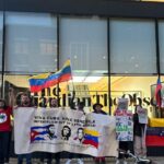 Friends and supporters of the RCG and RATB spoke outside the Guardian exposing its role as a mouthpiece of the British ruling class. Photo: FRFI.