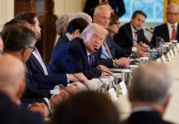 US President Donald Trump speaks at the meeting with oil and gas executives at White House, January 9, 2026. Photo: Chip Somodevilla/Getty Images.