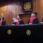 The Constitutional Chamber of Venezuela's Supreme Court convenes under exceptional circumstances to direct the presidential succession. File photo.
