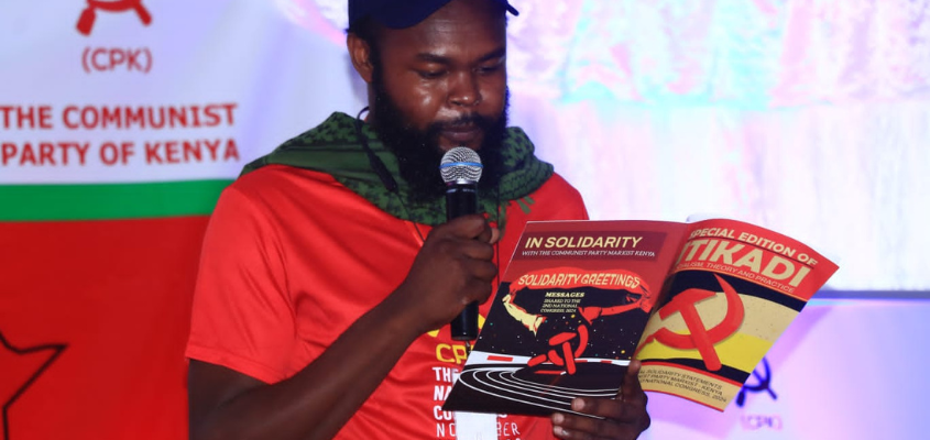 Booker Ngesa Omole, Secretario General del Partido Comunista Marxista de Kenia (CPM-K). Photo: BAP/File photo.
