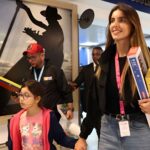 Camilla Fabri, the head of the Return of the Homeland Program, receives a girl with toys upon arrival in Venezuela on Monday, Feb. 2, 2026. Photo: Últimas Noticias.