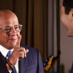 The president of Venezuela's National Assembly, Jorge Rodríguez, during an interview with NewsMax on February 9, 2026. Photo: Telegram/@jorgerodriguezpsuv.