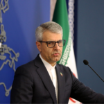 Iranian Foreign Ministry spokesperson Esmail Baghaei issues comments at his weekly press briefing. Photo: CGTN.