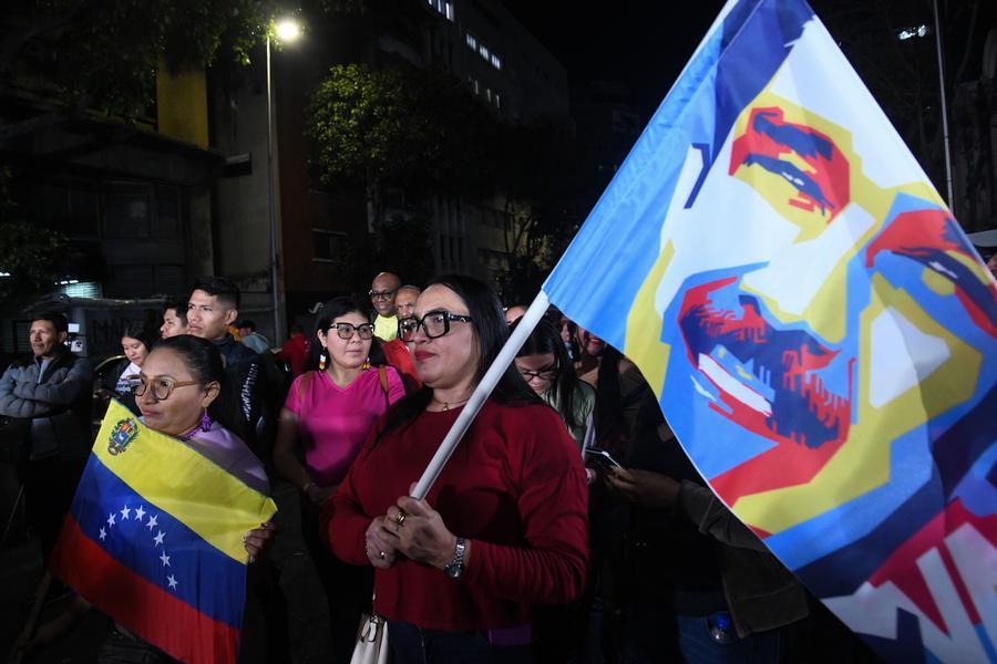 Caracas residents hold a vigil on February 3, 2026, one month after the US bombing of Caracas and abduction of President Nicolás Maduro and First Lady Cilia Flores. Photo: Marcos Salgado/Xinhua.