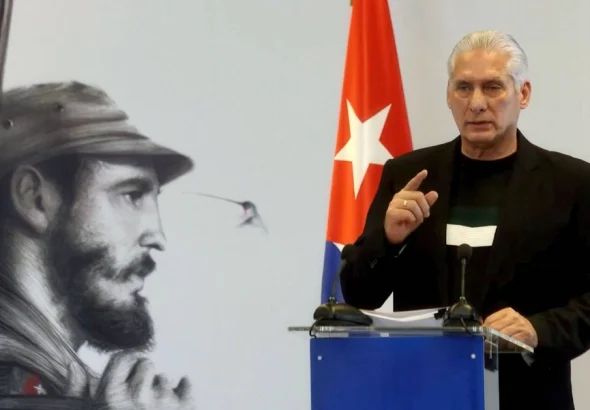 Cuban President Miguel Díaz-Canel holds press conference on February 5, 2026, addressing the US-imposed oil blockade. Photo: EFE.
