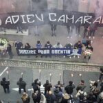 Far-right march for killed neo-Nazi Quentin Deranque in Lyon. Photo: JusticePQuentin/X.