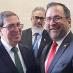 Venezuelan Foreign Minister Yván Gil with his Cuban counterpart Bruno Rodríguez during a working meeting at the United Nations headquarters in Geneva, Switzerland, on February 23, 2026. Photo: Alexis Madriz/Venezuelan Foreign Ministry.