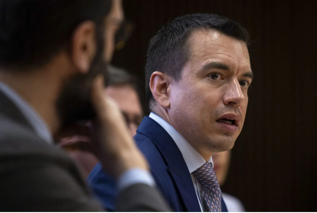 Ecuadorian President Daniel Noboa. Photo: EFE.