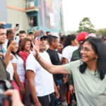 Venezuelan Acting President Delcy Rodríguez at an official event with communes in Miranda stare, February 7, 2026. Photo: Marcelo García/Radio Miraflores.