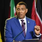 Jamaican PM Andrew Holness. X/ @caribbeannewsuk.