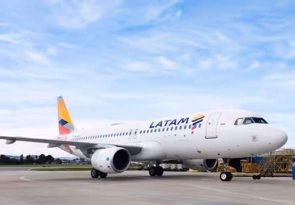 LATAM plane on the runway. File photo.