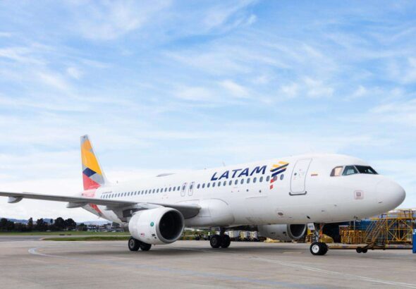 LATAM plane on the runway. File photo.