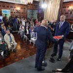 Larry Devoe takes oath