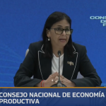 Venezuelan Acting President Delcy Rodríguez. Photo: The Grayzone/file photo.