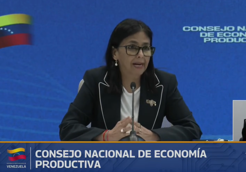 Venezuelan Acting President Delcy Rodríguez. Photo: The Grayzone/file photo.