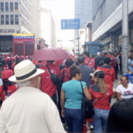 Pro-government Venezuelan demonstrators rally in Caracas. Photo: Craig Murray.