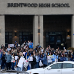Brentwood High School students walk out against ICE, Brentwood, Tennessee, Feb. 4, 2026. Photo: Mark Zaleski/The Tennessean.