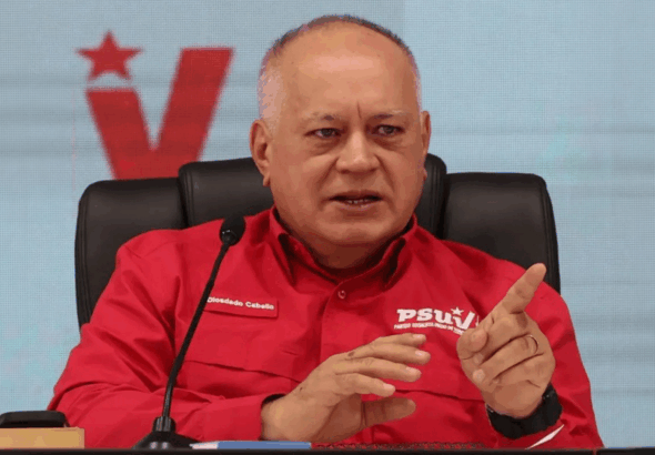 Secretary General of the United Socialist Party of Venezuela (PSUV), Diosdado Cabello. Photo: PSUV.