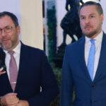 Venezuelan Foreign Minister Yvan Gil issued a statement to the press next to newly appointed ambassador to Washington, Felix Plasencia on Monday, Feb. 2, 2026. Photo: Venezolana de Television (VTV).