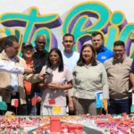 Venezuelan Acting President Delcy Rodríguez giving statements during a visit to the Guaicamacuto Commune in the Caracas-La Guaira old road on Thursday, February 19, 2026. Photo: X/@DrodriguezVen.