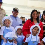 Venezuelan Acting President Delcy Rodriguez during the visit to the commune North Zone in Caracas on Saturday, Feb. 21, 2026. Photo: Venezuelan Presidential Press.