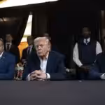 US President Trump, CIA Director John Ratcliffe (left) and Secretary of State Marco Rubio (right) monitor US military attacks on Venezuela, from Trump's Mar-a-Lago, Palm Beach, Florida on Saturday, Jan. 3, 2026. Photo: Molly Riley/The White House via Getty Images.