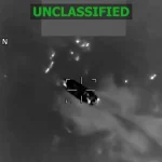 Screenshot of video footage showing a vessel moments before it was struck by the US military on February 13, 2026 in the Pacific Ocean. Photo: X/@Southcom.